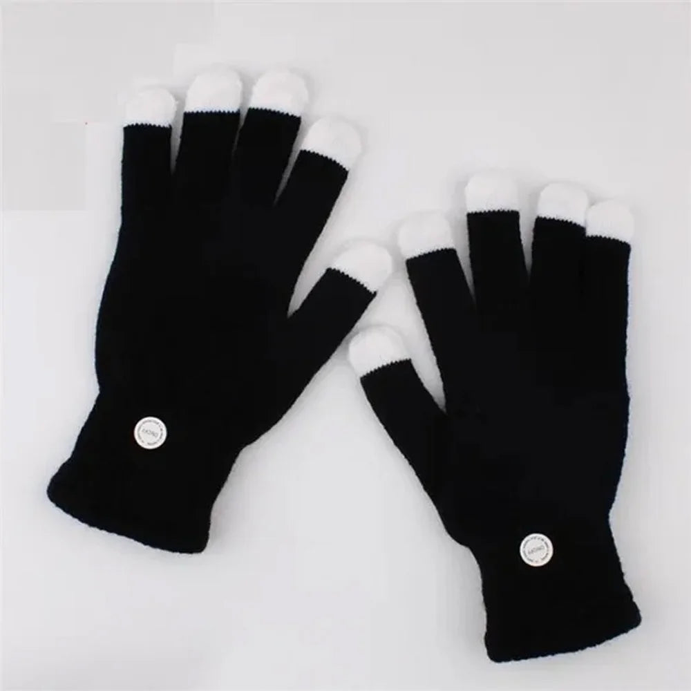 Flashing Gloves Glow LED Rave Light Finger Lighting Mitt,Luminous Gloves for Kids Having Fun Partying