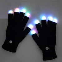 Flashing Gloves Glow LED Rave Light Finger Lighting Mitt,Luminous Gloves for Kids Having Fun Partying