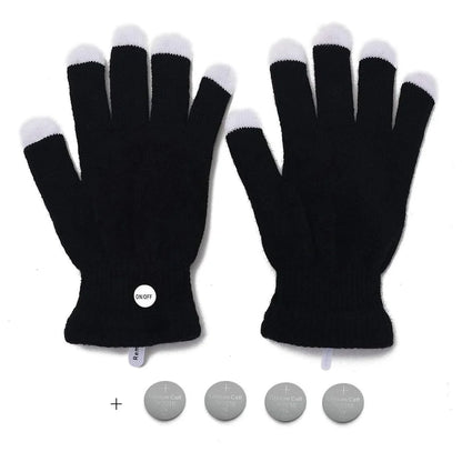 Flashing Gloves Glow LED Rave Light Finger Lighting Mitt,Luminous Gloves for Kids Having Fun Partying