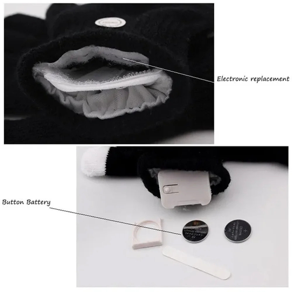 Flashing Gloves Glow LED Rave Light Finger Lighting Mitt,Luminous Gloves for Kids Having Fun Partying