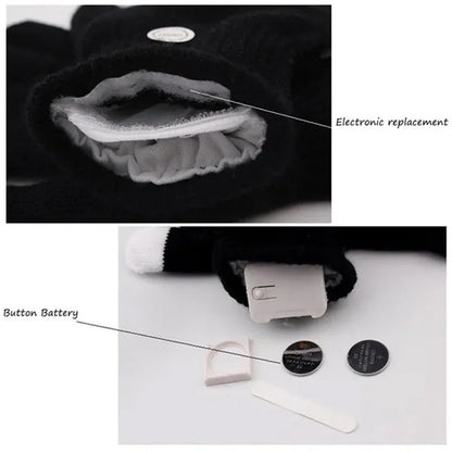 Flashing Gloves Glow LED Rave Light Finger Lighting Mitt,Luminous Gloves for Kids Having Fun Partying