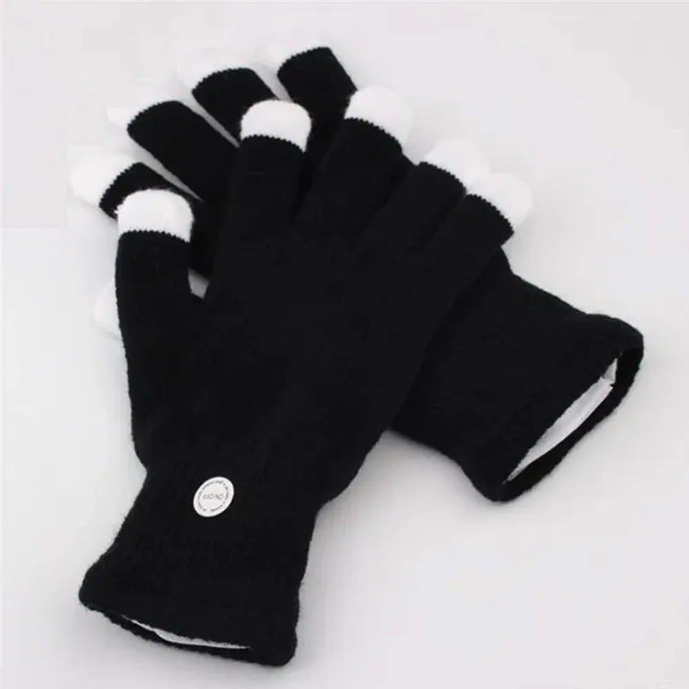 Flashing Gloves Glow LED Rave Light Finger Lighting Mitt,Luminous Gloves for Kids Having Fun Partying