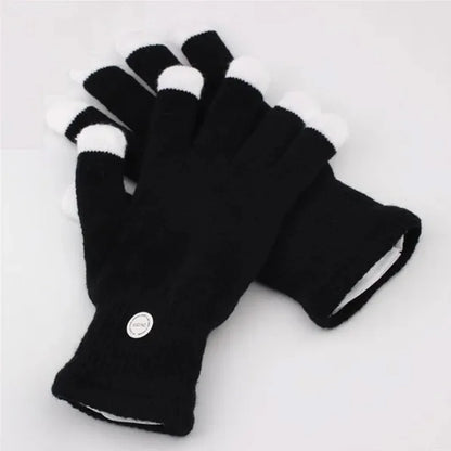 Flashing Gloves Glow LED Rave Light Finger Lighting Mitt,Luminous Gloves for Kids Having Fun Partying